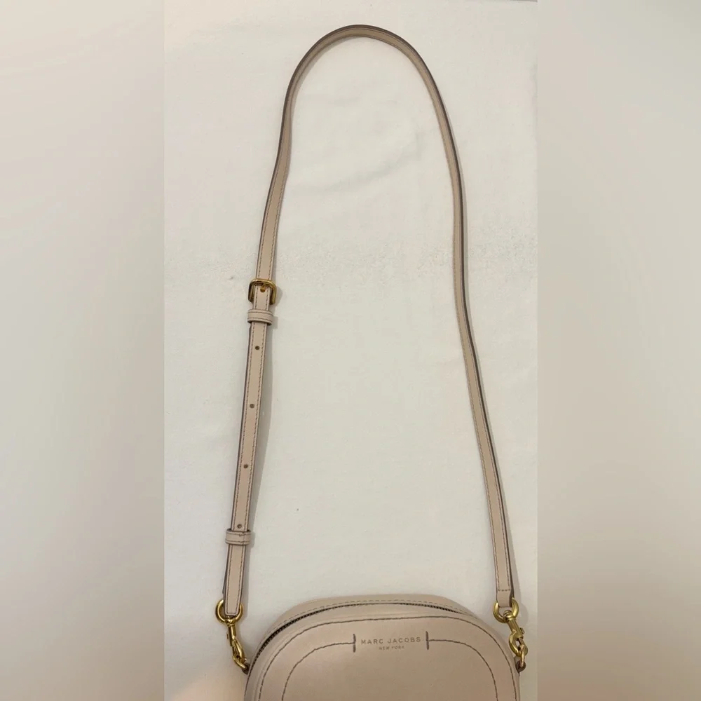 Marc Jacobs Playback Cream Leather Crossbody Shoulder Bag